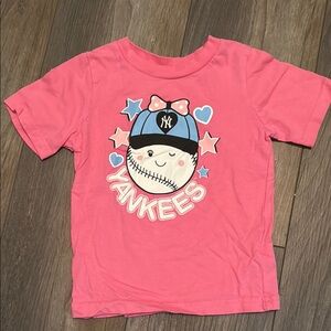 New York Yankees Pink Kids T-Shirt